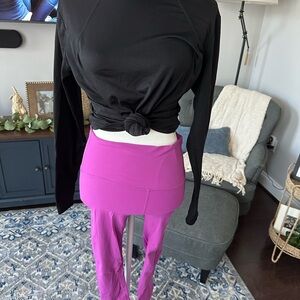 lululemon athletica Black and Purple Leggings